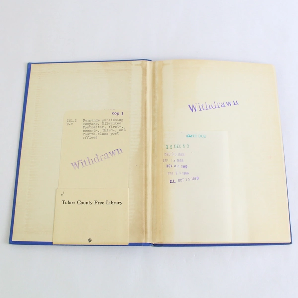 Postmaster 1st 2nd 3rd 4th Class Post Offices Practice Tests 1953 HC Ex-Library