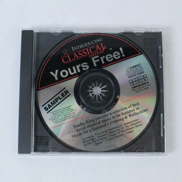 In Classical Mood Sampler CD Sandra King 1996 Promo - Used, Scratched