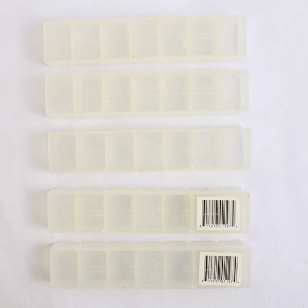 Lot of Walgreens Clear Plastic Weekly Medication Pill Boxes