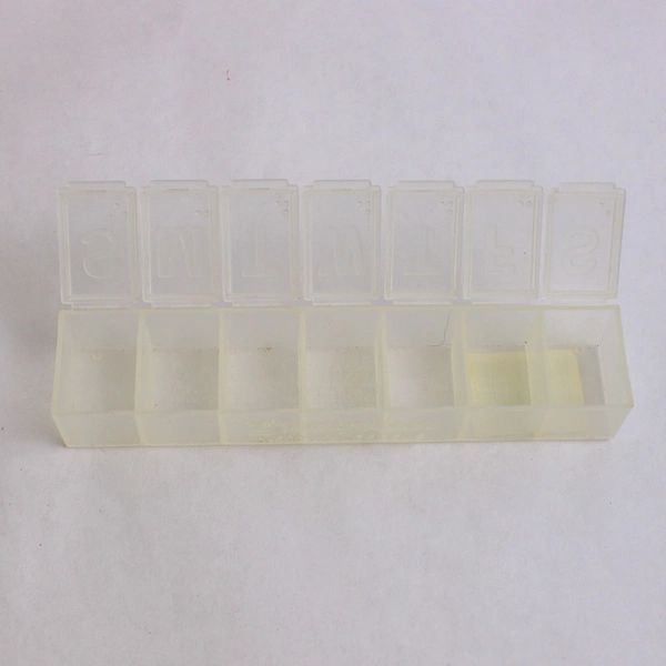 Lot of Walgreens Clear Plastic Weekly Medication Pill Boxes