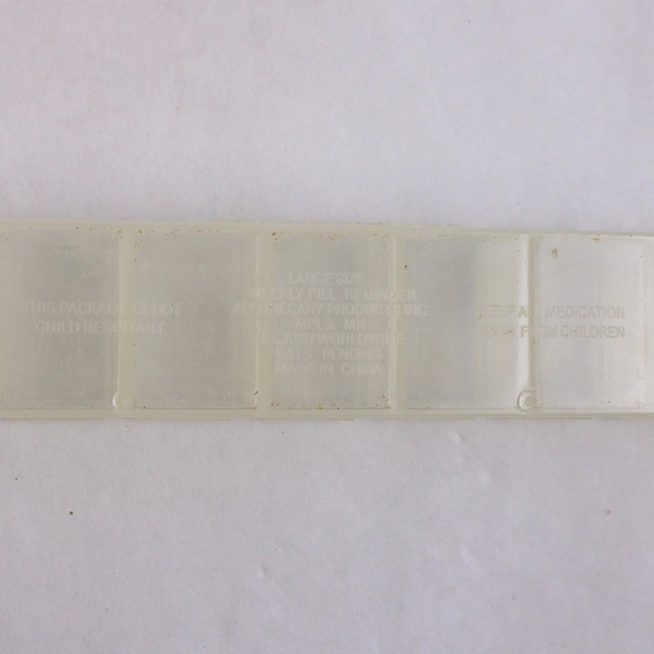 Lot of Walgreens Clear Plastic Weekly Medication Pill Boxes