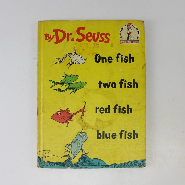 One Fish Two Fish Red Fish Blue Fish Dr Seuss 1960 Random House HC