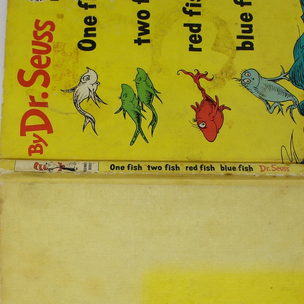One Fish Two Fish Red Fish Blue Fish Dr Seuss 1960 Random House HC