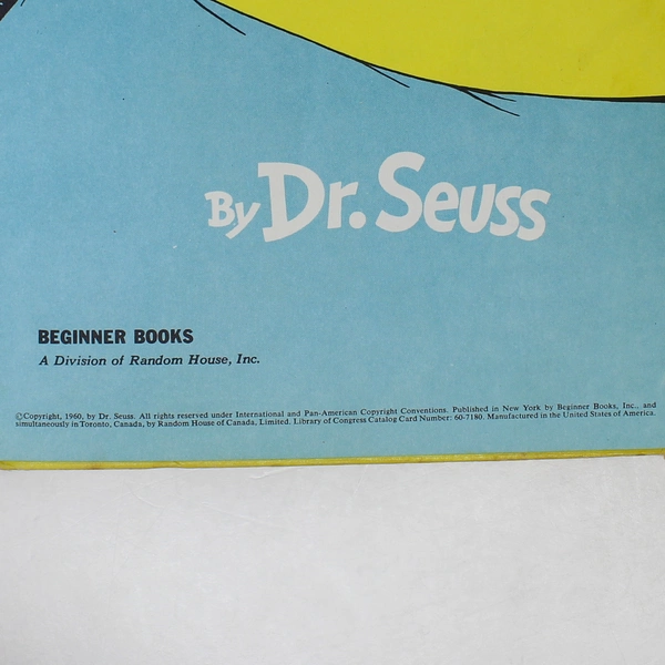 One Fish Two Fish Red Fish Blue Fish Dr Seuss 1960 Random House HC