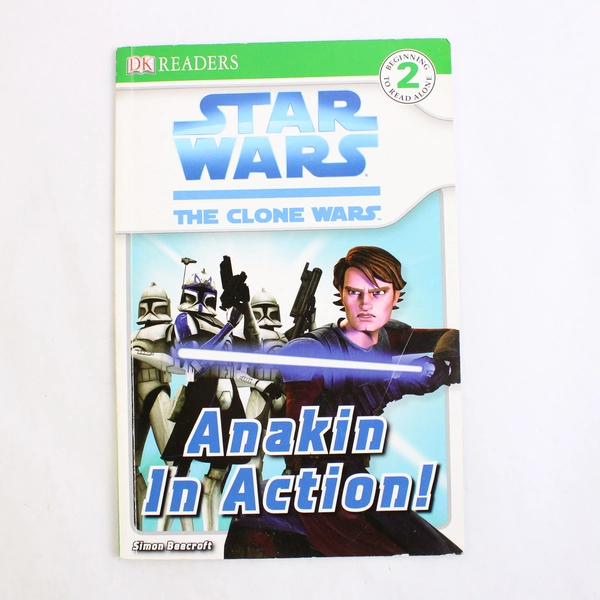 Lot Of 2 Kids Books: Star Wars The Clone Wars; Anakin In Action! & Coloring Book