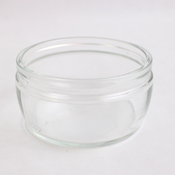 Set of 4 Small Clear Glass Ramekin Jars No Lids Kitchen Storage