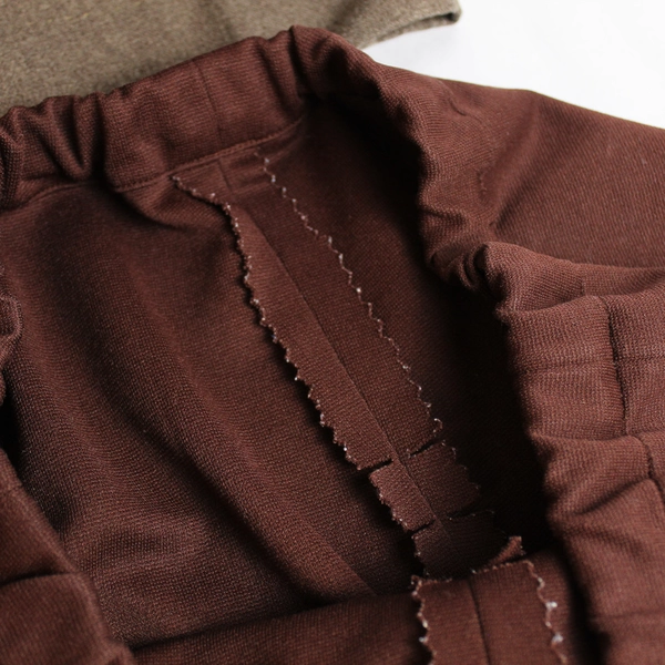 Lot Of 3 Handmade Pull On Cropped Pants Women's Size S Blue Burgundy Brown