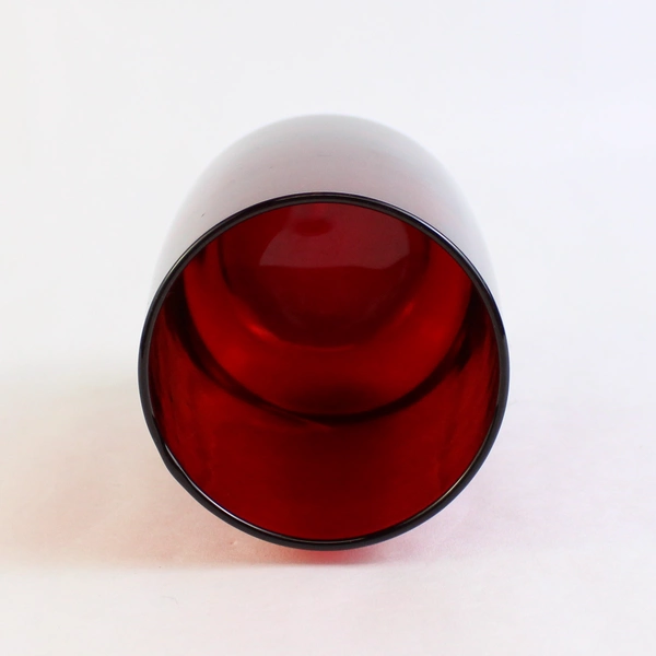 Vintage Anchor Hocking Roly Poly Royal Ruby Iced Tea Glass 