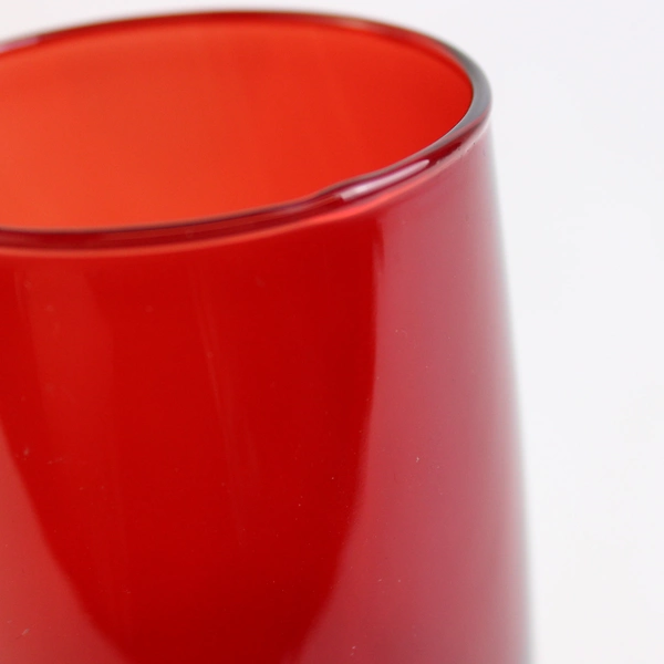 Vintage Anchor Hocking Roly Poly Royal Ruby Iced Tea Glass 