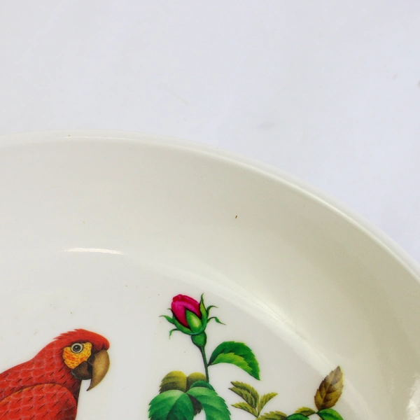 Lot of 2 Productos Margarita 8.5 Inch Melamine Parrot And Flower Pattern Bowls