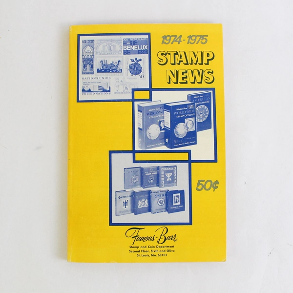 Vintage Famous-Barr Stamp and Coin Department Stamp News 1974-1975 PB