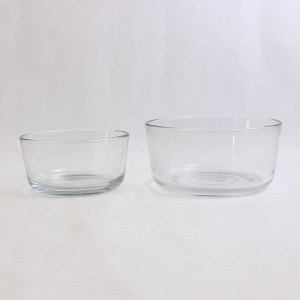 Lot of 2 Clear Glass Bowls Pyrex 7201 1 Qt & Anchor Hocking 2 Cups