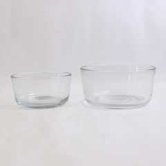 Lot of 2 Clear Glass Bowls Pyrex 7201 1 Qt & Anchor Hocking 2 Cups