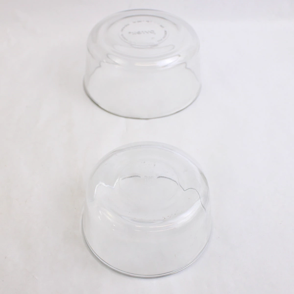 Lot of 2 Clear Glass Bowls Pyrex 7201 1 Qt & Anchor Hocking 2 Cups