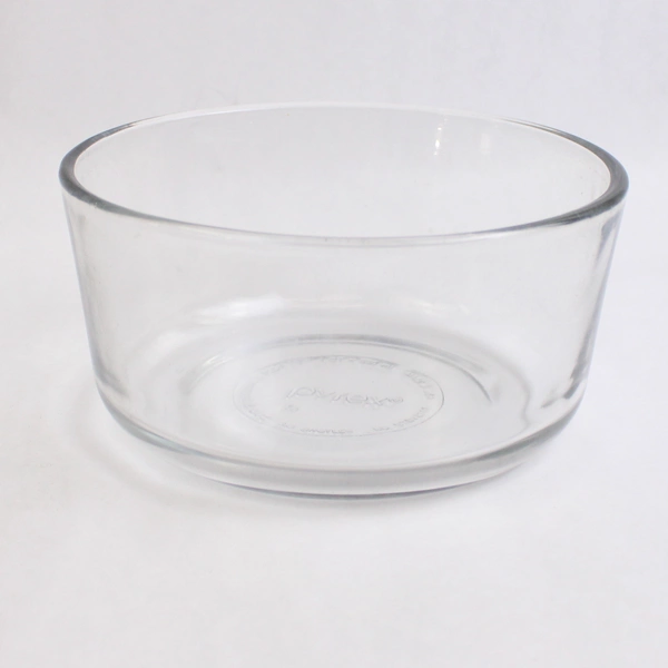 Lot of 2 Clear Glass Bowls Pyrex 7201 1 Qt & Anchor Hocking 2 Cups