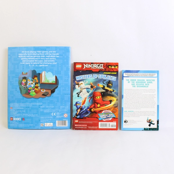 Lot Of 3 Minecraft & Lego Ninjago & Lego Activity Book Kids Books
