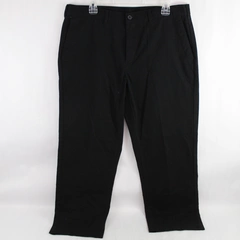 George Dress Pants Slacks Men's Size 36 X 29 Black Flat Front Slash Pockets