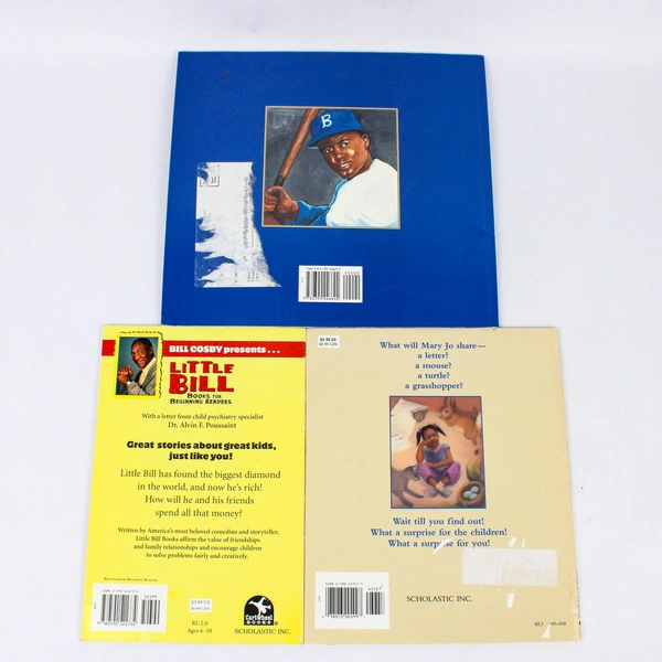 Lot Of 3 Kids Story Books: Little Bill, What Mary Jo Shared & Lucky Goes To Bat