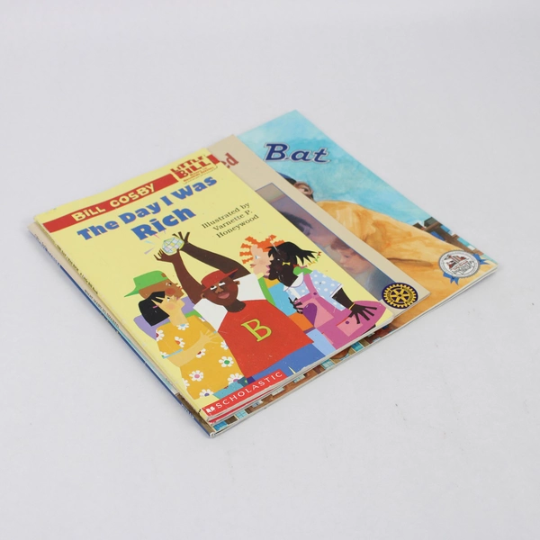 Lot Of 3 Kids Story Books: Little Bill, What Mary Jo Shared & Lucky Goes To Bat