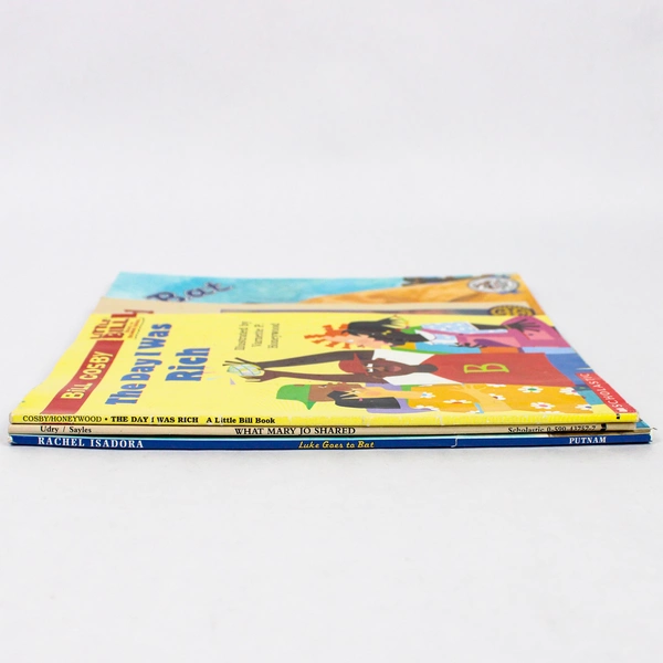 Lot Of 3 Kids Story Books: Little Bill, What Mary Jo Shared & Lucky Goes To Bat