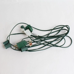 Christmas Light Extension Cord Green 10mm Bulb Socket 135 Inches 5 Sockets
