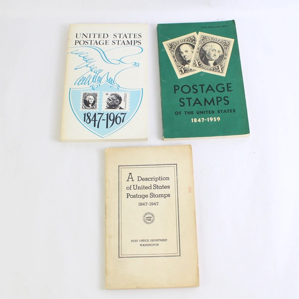 Lot of 3 Vintage US Postage Stamp Books From 1948 1960 1968 Paperback