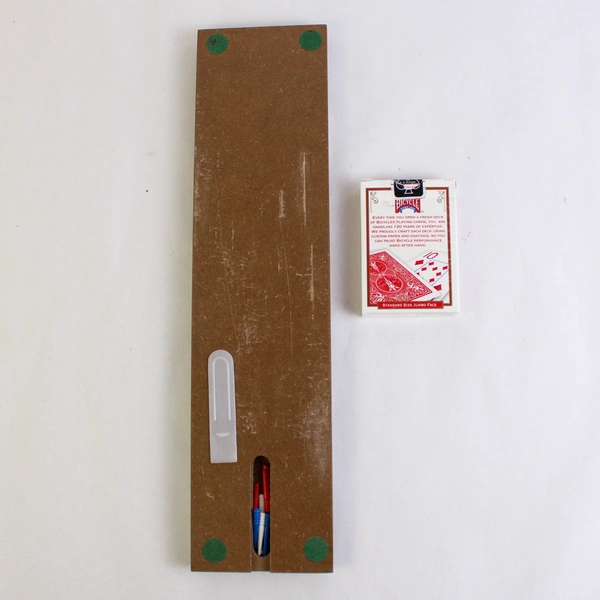 Bicycle Wood 3 Player Cribbage Board With A Deck Of Bicycle Cards 