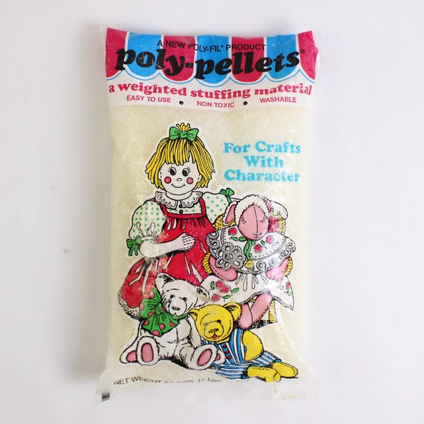 Vtg Fairfield Poly Pellets-Weighted Stuffing Material Doll Making Crafts