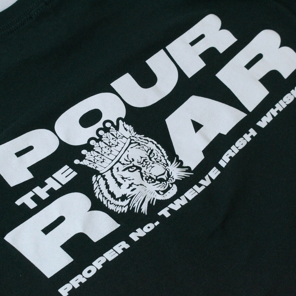 Pour The Roar Irish Whiskey T-Shirt Men's M Green Next Level Graphic Tee