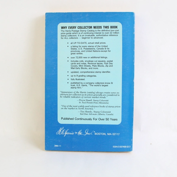 Vintage Harris Postage Stamp Catalog Fall Winter 1980-81 Paperback