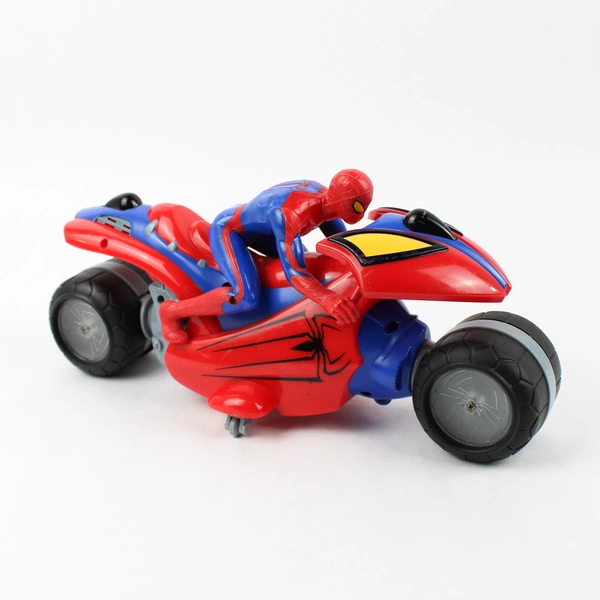 2012 Thinkway Toys Marvel Spiderman RC Motorcycle Toy No Remote