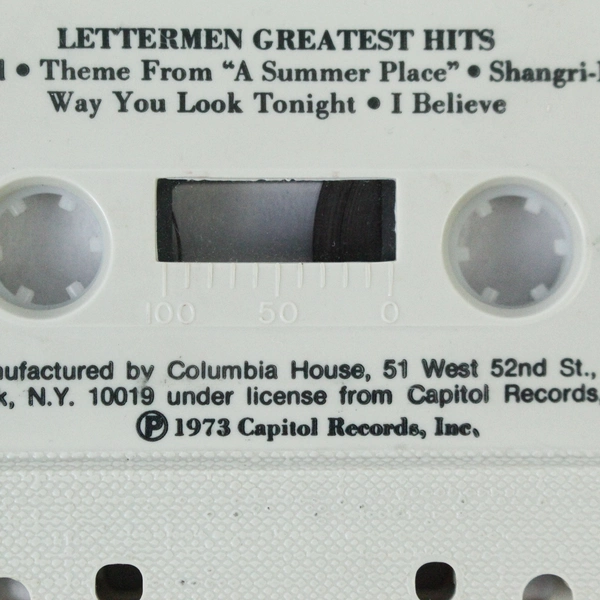 Lettermen All Time Greatest Hits Cassette Tape 1973 - Vintage Music Collectible