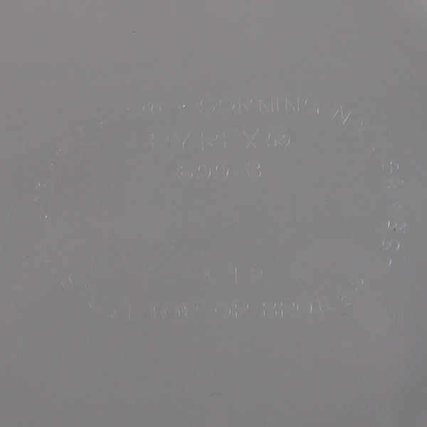 Pyrex Corning 600-B A 12 Grab-It Dish Clear Glass Plate