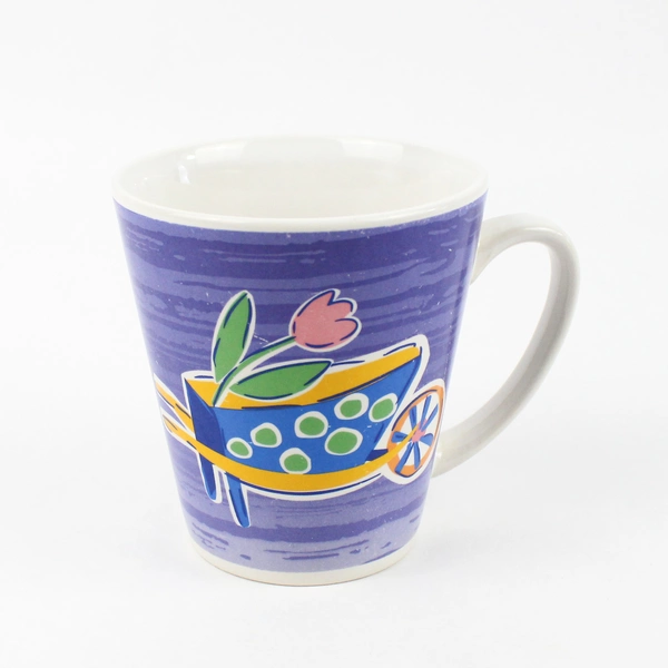 Signature Riviera Van Beers Tulip Stoneware Coffee Mug Wheelbarrow Design