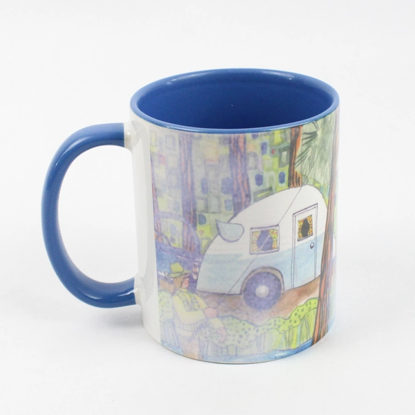 2012 Kathy Deggendorfer Airstream Trailer Ceramic Coffee Mug Collectible