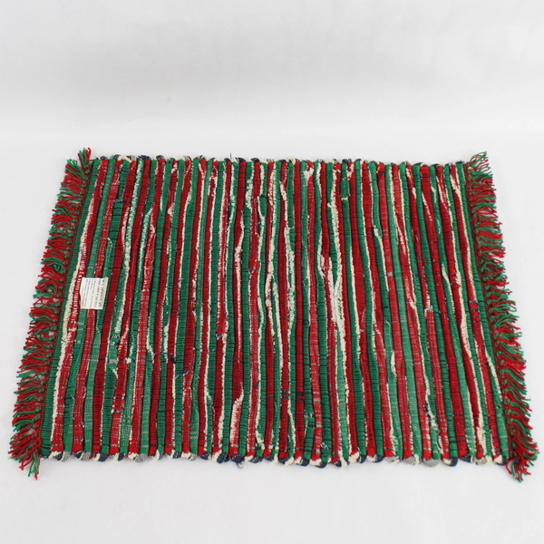 Lot of 2 WC Imports Woven Christmas Color Placemats Cotton Blend