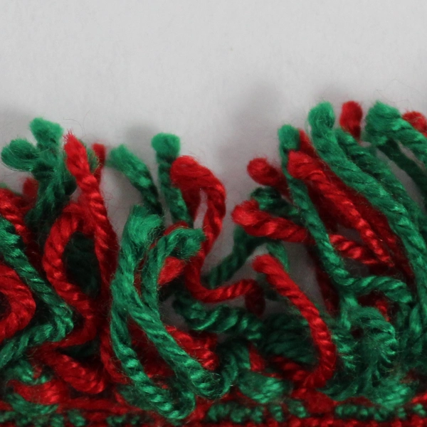 Lot of 2 WC Imports Woven Christmas Color Placemats Cotton Blend