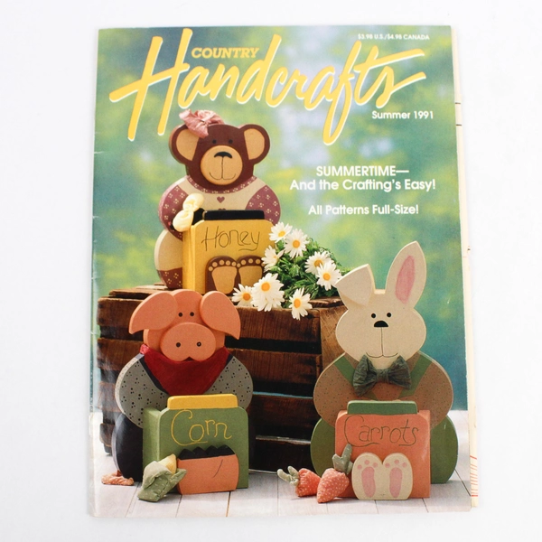 Lot of 2 Country Handcrafts Magazines Winter 1991 & Summer 1991