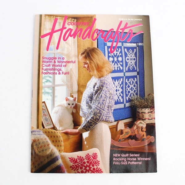 Lot of 2 Country Handcrafts Magazines Winter 1991 & Summer 1991