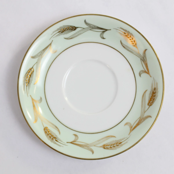 Lot Of 6 Noritake China Number 5267 Alice Style Saucer Replacements Gold Accent