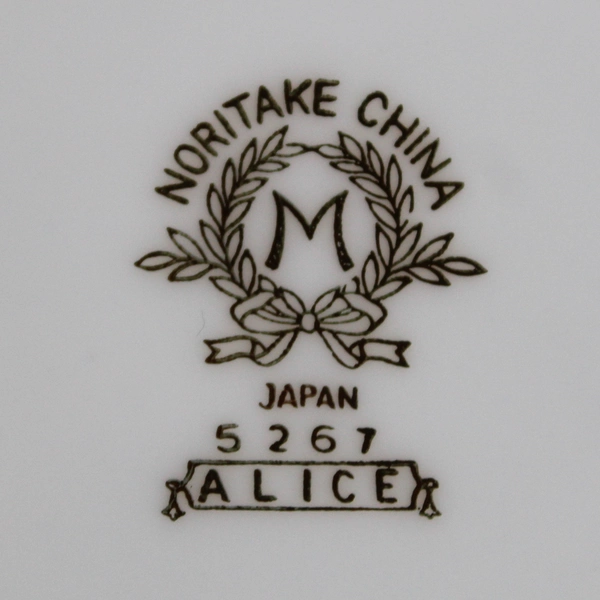 Lot Of 6 Noritake China Number 5267 Alice Style Saucer Replacements Gold Accent