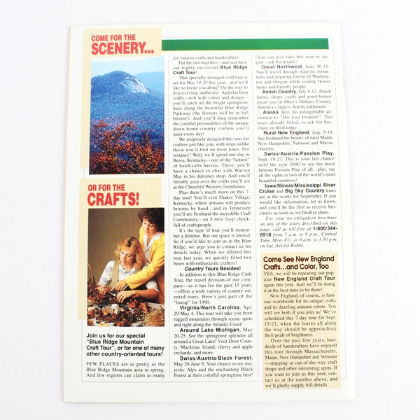 Country Handcrafts Magazine Spring 1990 Featuring Full-Size Patterns