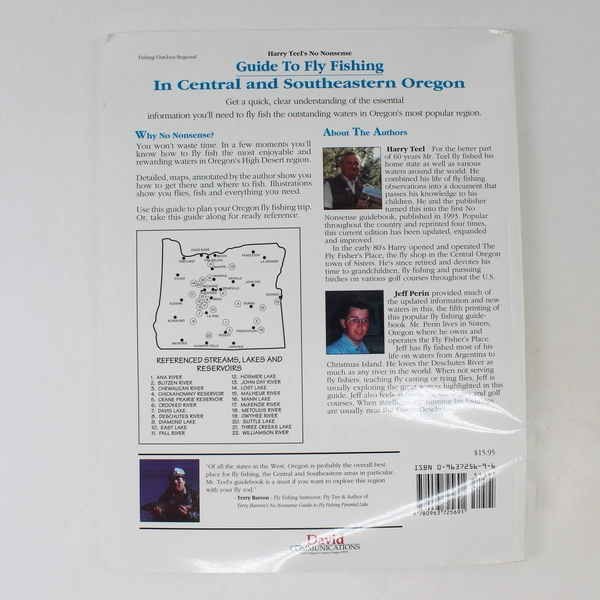 Guide to Fly Fishing Central and Southeastern Oregon Harry Teel 1998 Paperback