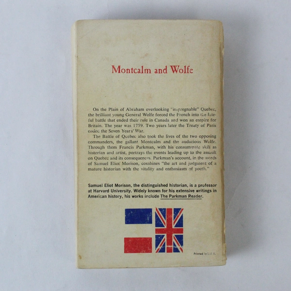 Montcalm and Wolfe by Francis Parkman 1962 Collier Books PB Ex-Libris