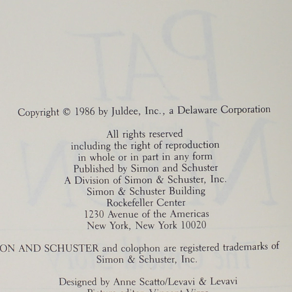 Pat Nixon The Untold Story Julie Nixon Eisenhower 1986 Hardcover Schuster