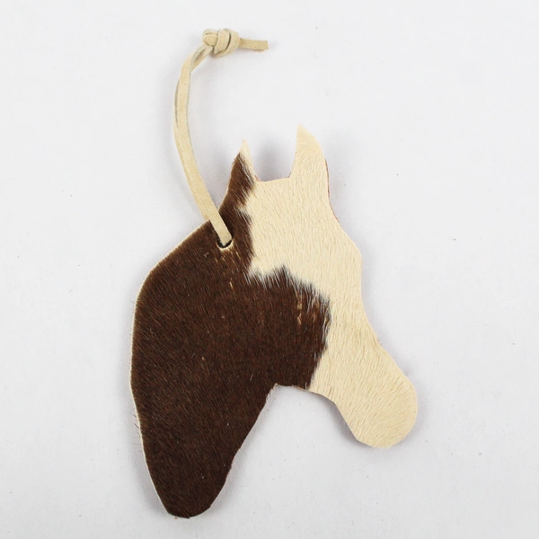 Lot Of 2 Horse & Cowboy Boot Handmade Genuine Leather Ornaments