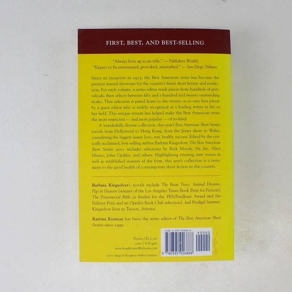 Best American Short Stories 2001 Katrina Kenison 2001 Paperback