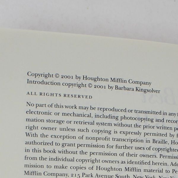 Best American Short Stories 2001 Katrina Kenison 2001 Paperback