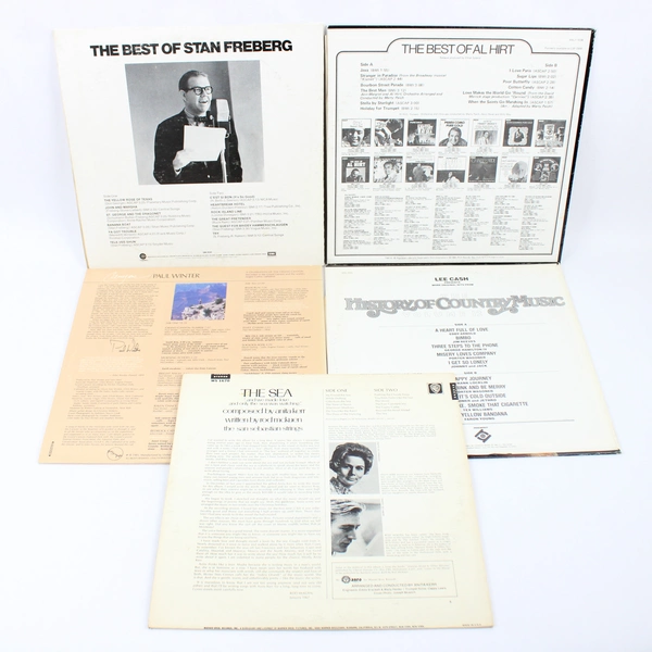 Lot of 5 12" Vinyl Records Various Artists Jazz Country New Age Classical Comedy