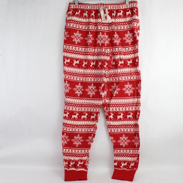 Old Navy Red and White Christmas Pajama Pants Women's Medium Tall
